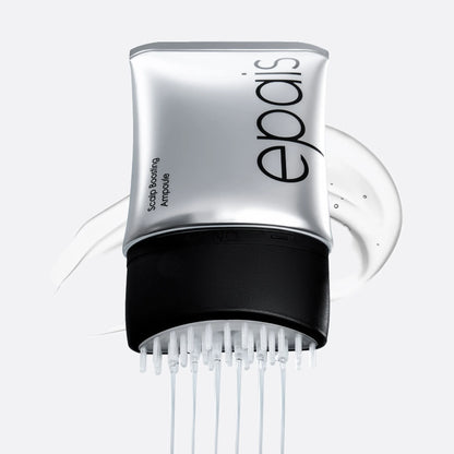 Cooling scalp serum with brush applicator