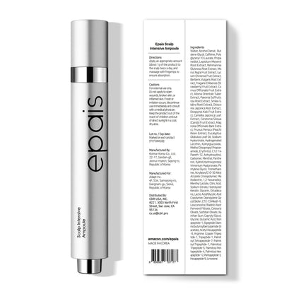 Intensive scalp treatment with cooling steel roll-on